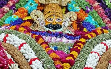Khatu Shyam Ji Flower Dropping by Helicopter