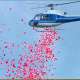 Flower Shower from Helicopter in Rajasthan